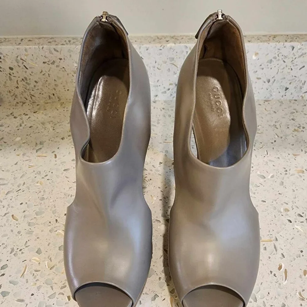 Gucci Escarpins Wedge High Heels 39.5 - Picture 7 of 12